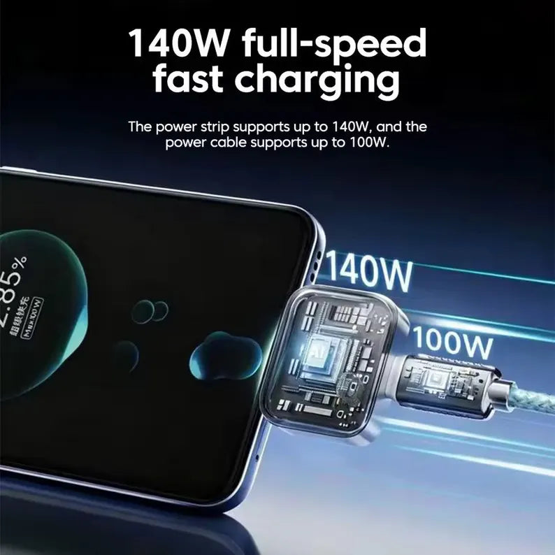 LISEN 69W Retractable Car Charger   شاحن سيارة ليسن 69 واط