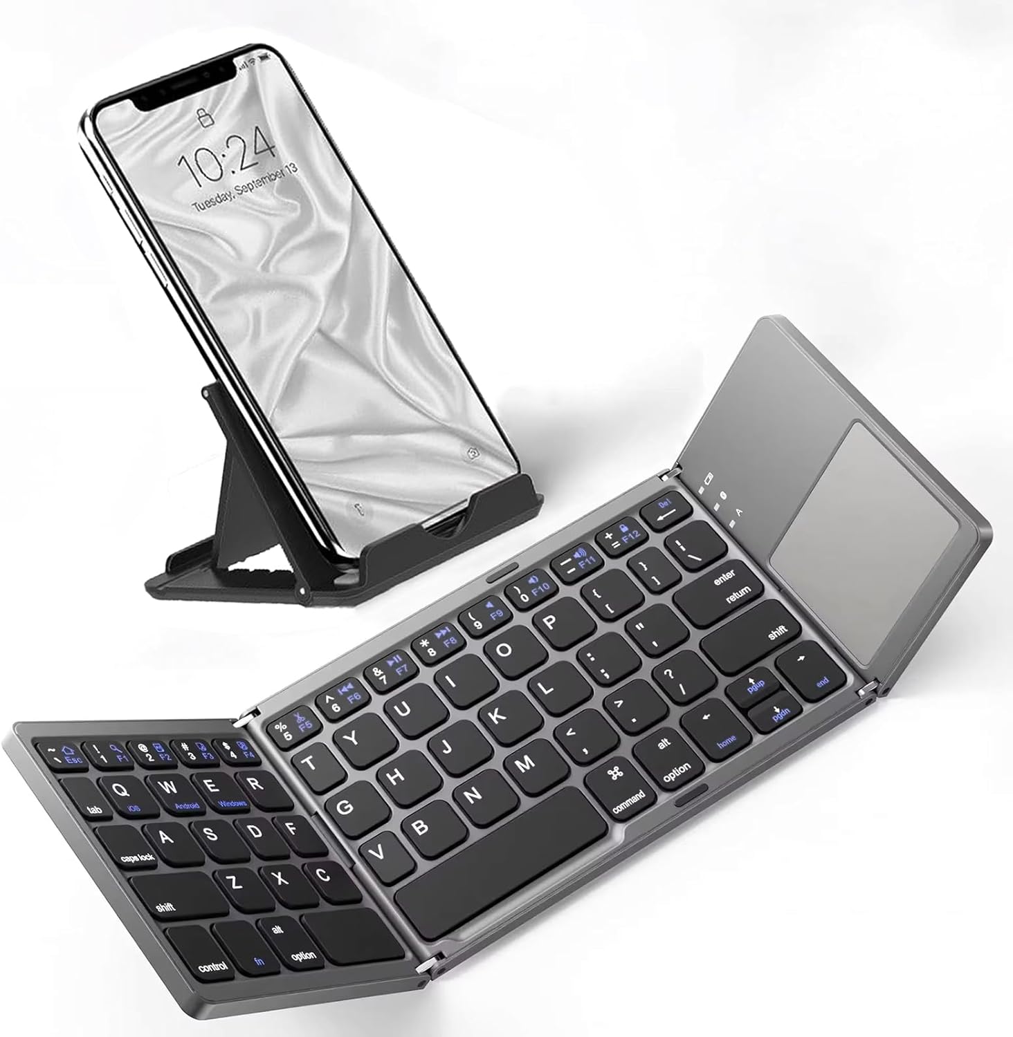 Slim Foldable Wireless Keyboard لوحة مفاتيح لاسلكية قابلة للطي